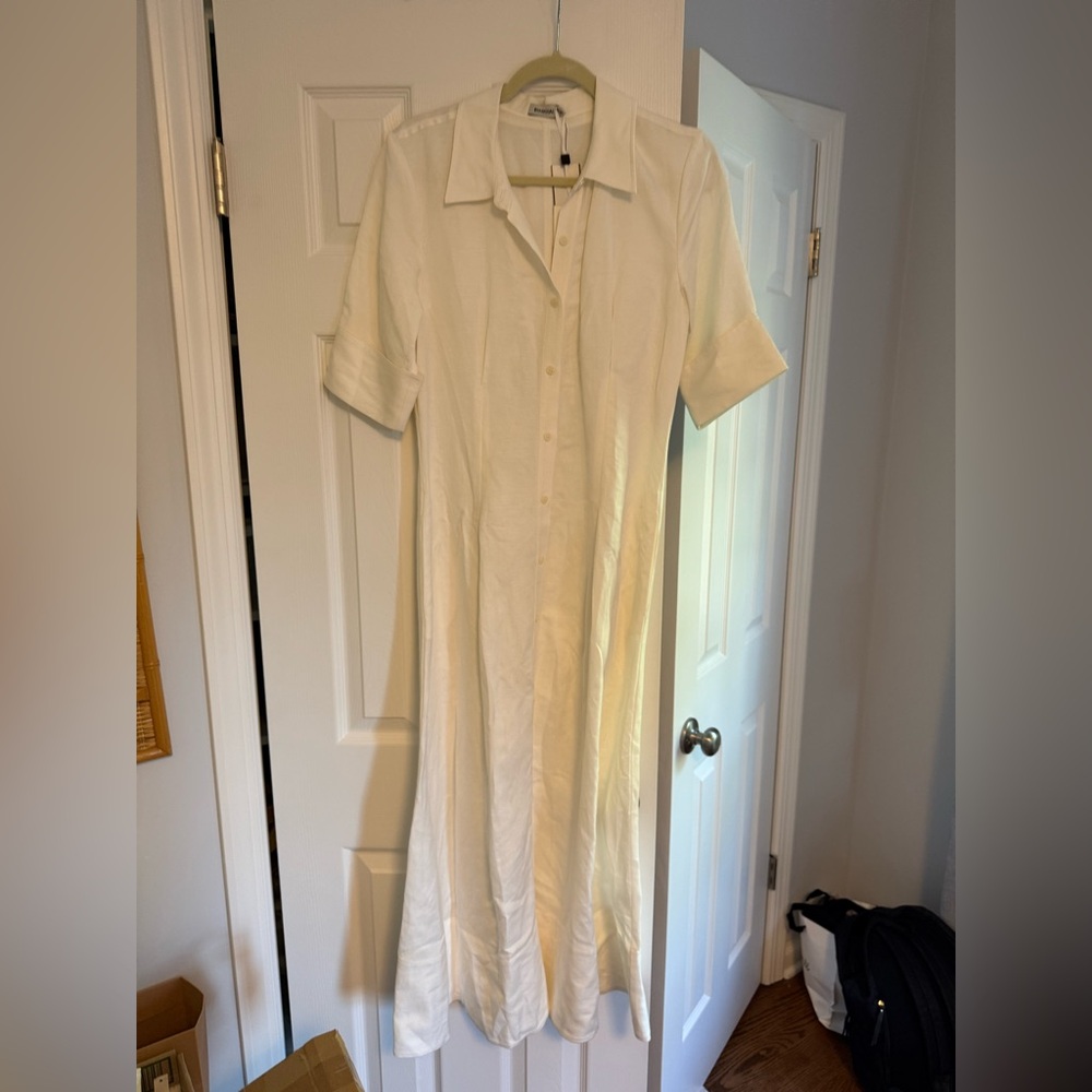 SIMKHAI Elegant White Maxi Dress